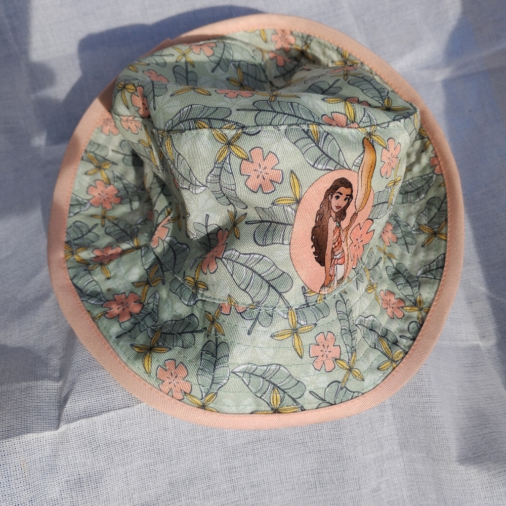 Disney Moana Tropical Bucket Hat - Pink and Green - Picture 6 of 8